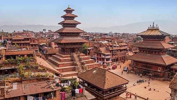 A scenic view of Bhaktapur