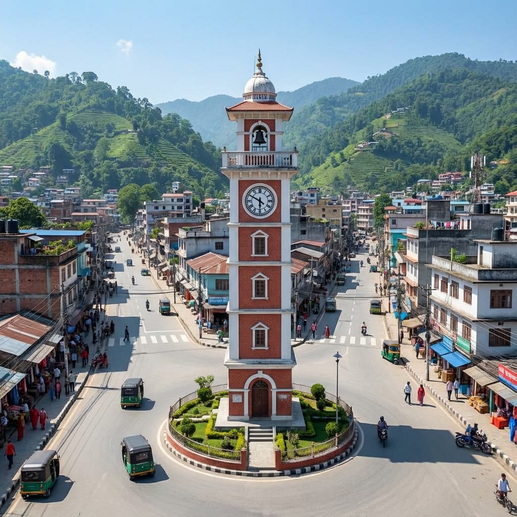 A scenic view of Dharan